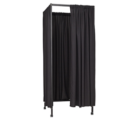 Must Have College Privacy Supplies One of a Kind Don't Look At MeÂ®  Black Metal Portable Changing Room Divider For College Dorm Rooms