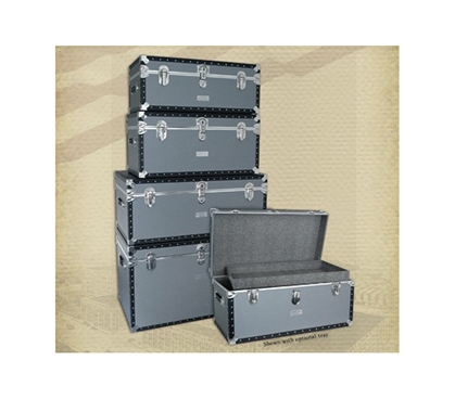 Beautiful Seward Classic Collection - Silver Dorm Room Trunk