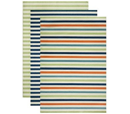 Decorate With College Rugs - Simple Stripe Dorm Rug - Decor For Dorms