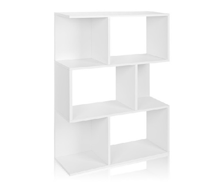 Keeps Textbooks Organized - College Book Tower White - Way Basics Dorm - Useful Dorm Storage