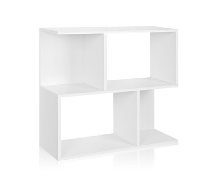 Great Dorm Storage - Double Stack Bookshelf White - Way Basics Dorm - Supplies For College