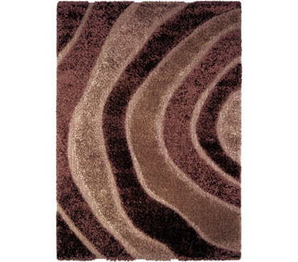 Decorate Your Dorm - Tranquil College Rug - Brown - Brings Comfort And Color