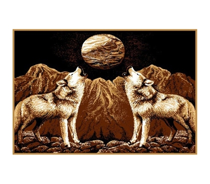 Howlin Wolves Decorative Dorm Room Rug College Supplies
