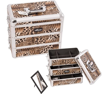 College Girl Cosmetic Case - Leopard Design - Useful, Practical College Supply