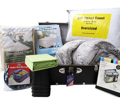 Ultimate Dorm Bedding Trunk Package - Twin XL College bed sets