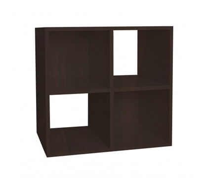 Quad Shelf Organizer Espresso - Way Basics Dorm - Keep Dorm Organized