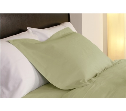 Temperature Regulation Dorm Pillowcases - Green Dorm Necessities Twin XL Dorm Bedding