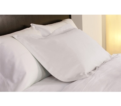 Dorm Essentials Temperature Regulation Dorm Pillowcases - White Bedding for Dorms