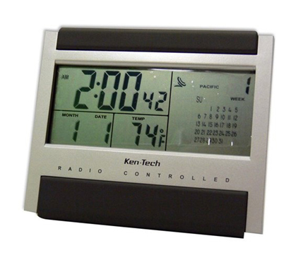 Atomic Radio Controlled LCD Alarm Clock Dorm room alarm clocks
