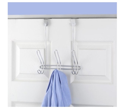 Compact 3-Hook - Over the Door - Hang Clothes And Dorm Stuff