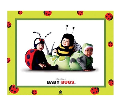 Baby Bugs Photography College Dorm Poster funny and cute dorm room poster shows adorable babies dressed as bugs