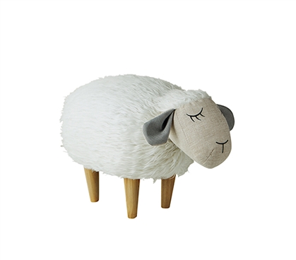 Molly - Fluffy Sheep - Dorm Room Seating Stool