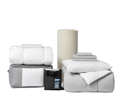 Full/Full XL Size - UWYO Top 11 Dorm Bedding Necessities Package - The Premium