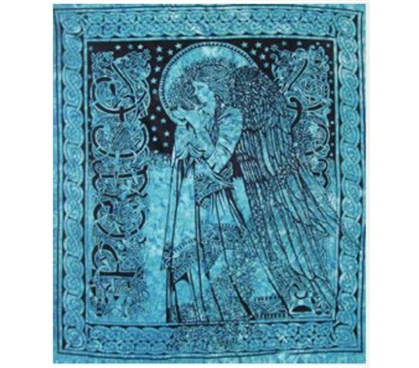 Teal Angel Tapestry