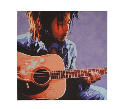 Bob Marley Acoustic Guitar Wall Canvas College Wall Decor