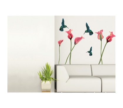 Humming Birds Peel N Stick Cheap dorm decorations