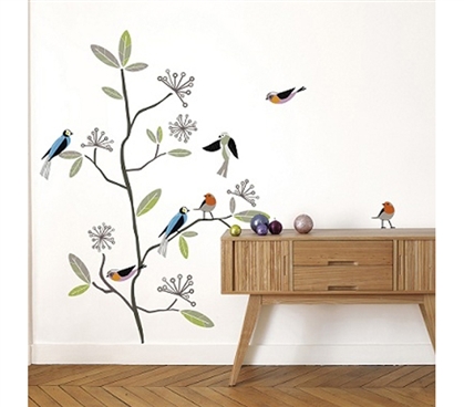 Colorful Birds - Peel N Stick - Create A Healthy Room Environment With Wall Safe Peel n' Stick