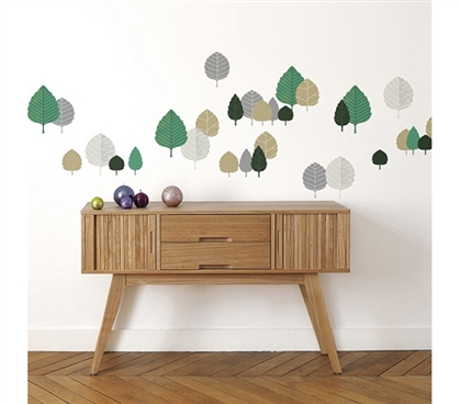 College Life Gifts For Adding Style To A Dorm - Beech Leaves - Peel N Stick