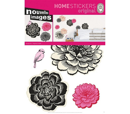 Black Flowers Freshen Up Any Boring Room Design - Peel N Stick