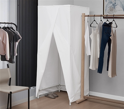 Don't Look At Me  - The Retractable Portable Changing Room - White Frame