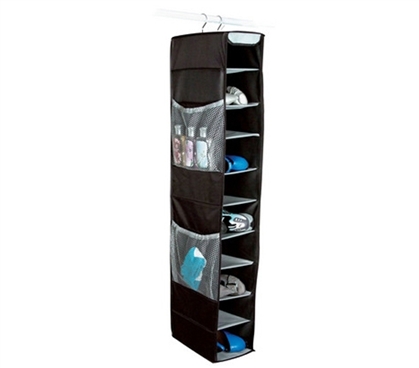 Best Ways To Organize Bedroom Closet  - 10 Shelf Shoe and Accessory Organizer - Black