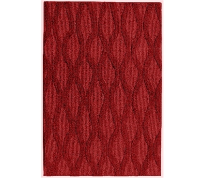 Continuum College Rug - Chili Red Dorm Essentials Dorm Area Rugs