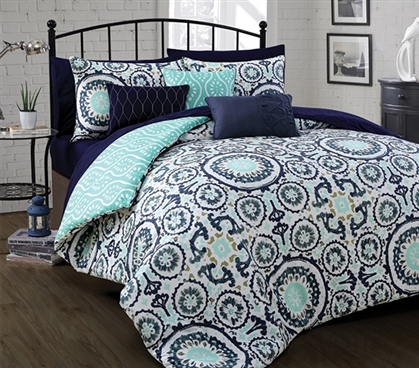 Leona Twin XL Dorm Room Comforter Dorm Bedding Dorm Necessities