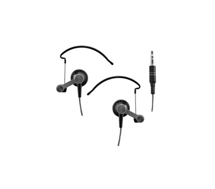 Stay Fit And Listen To Music - Runner's Sport Hooks Noise Reduction Earbuds - Great For Music Lovers