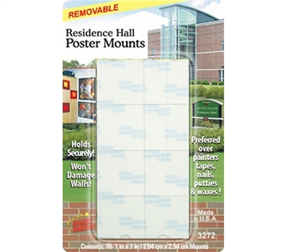 Residence Hall Poster Mounts - Mounting Tape Dorm room supplies