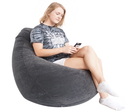 Micro Suede Dorm Bean Bag Chair Soft Dorm Seating
