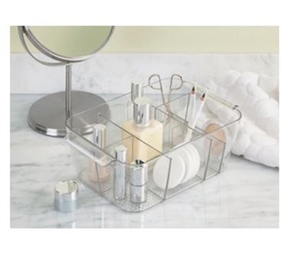 Divided Cosmetic Caddy - College Dorm Makeup Organizer
