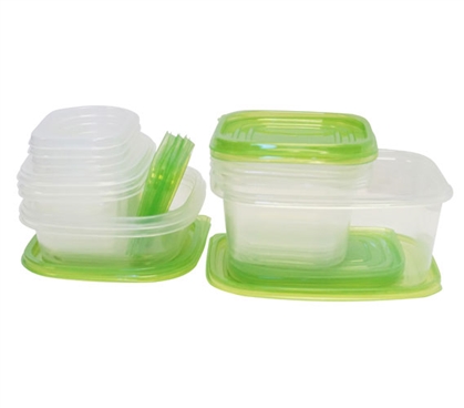 Green Lid College Food Storage Containers Affordable Dorm Supplies for College Students