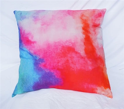 Twin XL Bedding Cotton Throw Pillow Watercolor Pink