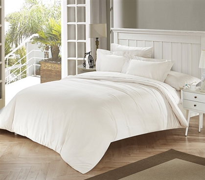 White Sand Tencel Twin XL College Comforter Twin XL Bedding Extra Long Twin Comforter