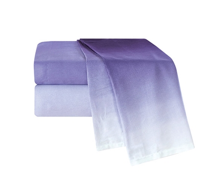 Ombre Purple Twin XL Sheet Set Dorm Bedding Twin XL Bedding Dorm Sheets