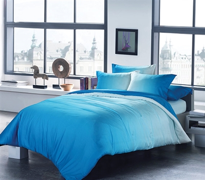 Ombre Aqua Twin XL Comforter Dorm Room Decor Dorm Essentials