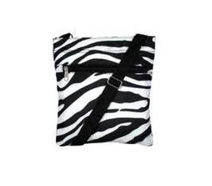 Black and White Zebra Purse Messenger Bag Dorm Essentials Dorm Necessities