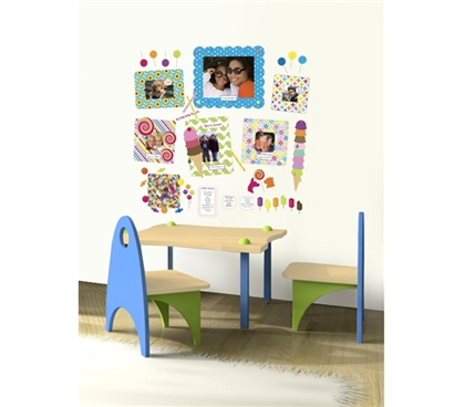 Decorate Your Dorm - Stickr Frames & Dry Erase Notes - Set of 10 Sweet - Cool Items For College