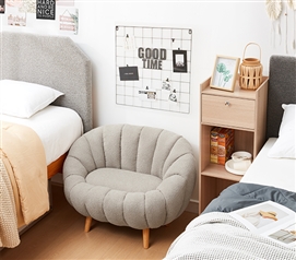 Pumpkin Sofa by Dorm Haul - Boucle Taupe