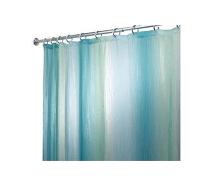 Dorm Supply - Ombre Shimmer Shower Curtain - Blue & Green