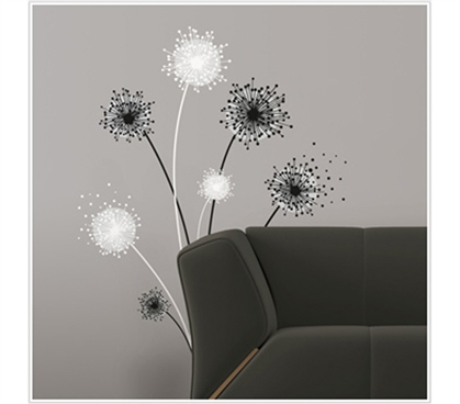 Natures Favorite - Graphic Dandelion - Peel N Stick Dorm Room Decor