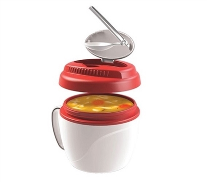 College Dorm Kitchen Supplies List Travel Soup Bowl With Lid and Spoon Graduation Gift