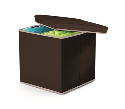 Dorm Storage Item - Storage Ottoman - Black - Useful Supply For College