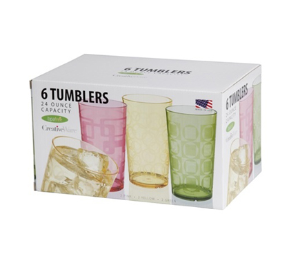 6 Tumblers - Multicolor Dorm room accessories