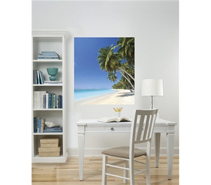 Decorate Dorm Room Walls - Island Wall Art - Peel N Stick - Cool Items For College Students