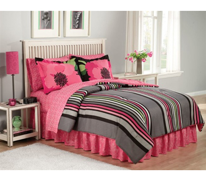 Grayed Pink Comforter & Bedding Set - Twin/Twin XL College Bedding Decor