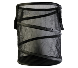 Large Mesh Pop Open Spiral Hamper - Black Dorm Essentials College Supplies