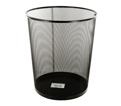 Mesh Trash Can Metal Home Office Decor College Studying Accessories Dorm Room Essentials