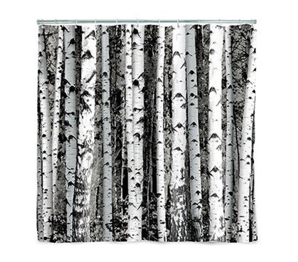 Birch Wood Shower Curtain