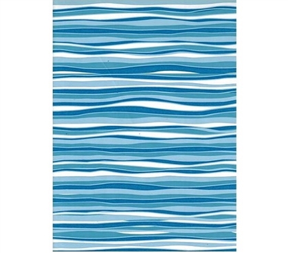 Grip Print Shelf Liner - Wave Marina Dorm Shelf Liner College Supplies